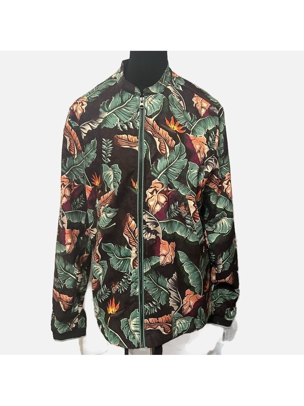 Diamond Supply Co Men’s Jacket Botanical Medium Streetwear Poly Nylon Spandex